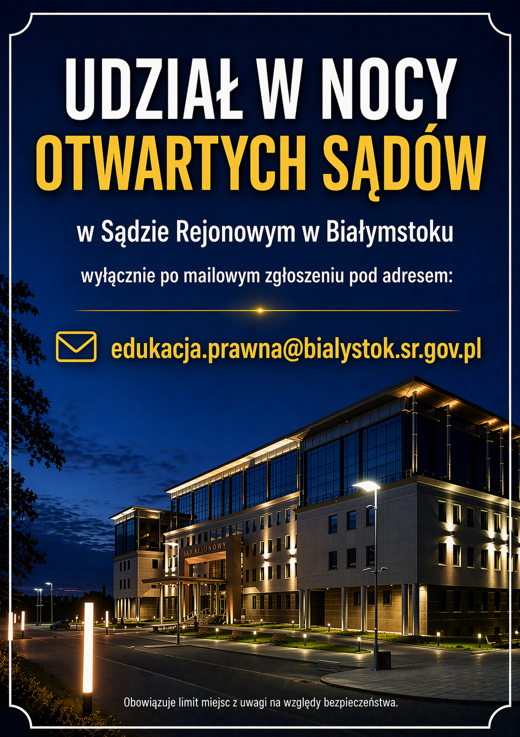Noc Sadow 2026   plakat zgloszenia